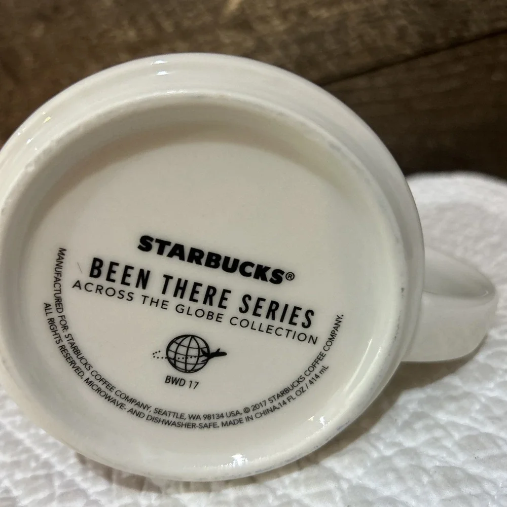 Starbucks Ohio Mug Been There Series 2017 White Red Coffee & Tea Original